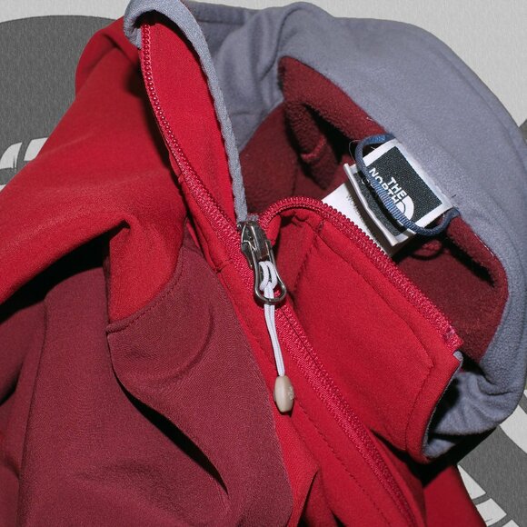intage The North Face Apex Soft Shell Jacket Windbreaker Women's Medium Red - Picture 6 of 7
